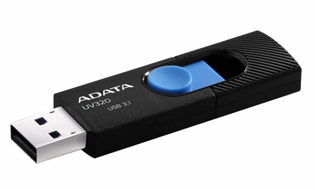 ADATA Flash disk UV320 64GB / USB 3.2 / černo-modrá