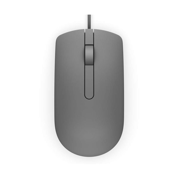 DELL MS116/ myš/ optická/ 2 tlačítka + rolovací/ USB/ šedá
