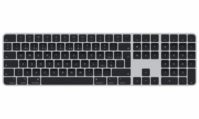 Apple Magic Keyboard with Touch ID and Numeric Keypad for Mac models with Apple silicon - Black Keys - Czech