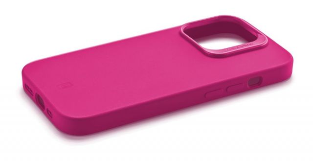 Ochranný silikonový kryt Cellularline Sensation Plus pro Apple iPhone 15, růžový