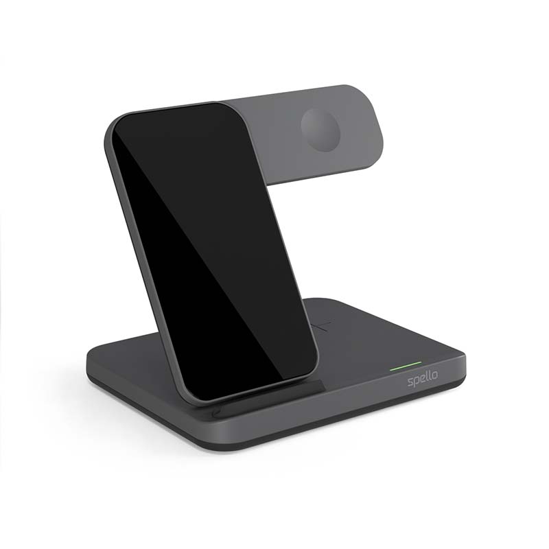 SPELLO 3IN1 WIRELESS CHARGING STAND FOR SAMSUNG - ČERNÁ
