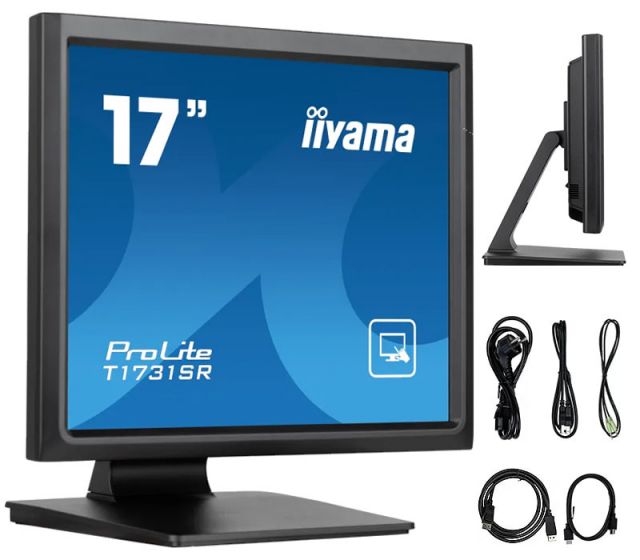Dotykový monitor iiyama ProLite T1731SR-B1S 17" TN 5:4 /VGA, HDMI, DisplayPort/ IP54