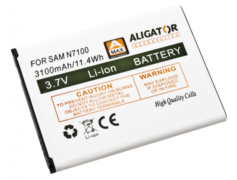 Baterie, Samsung N7100 Galaxy Note 2 Li-Ion 3100 mAh, kompatibilní, nahrazuje EB595675LU