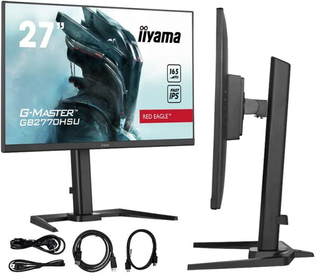 Monitor iiyama G-Master GB2770HSU-B5 Red Eagle 27" IPS 0,8ms 165Hz /HDMI, DP/ Freesync Premium BlackTuner