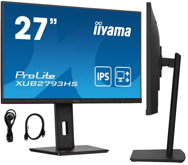 Monitor iiyama ProLite XUB2793HS-B5 27" IPS 4ms 75Hz HDMI DisplayPort HAS
