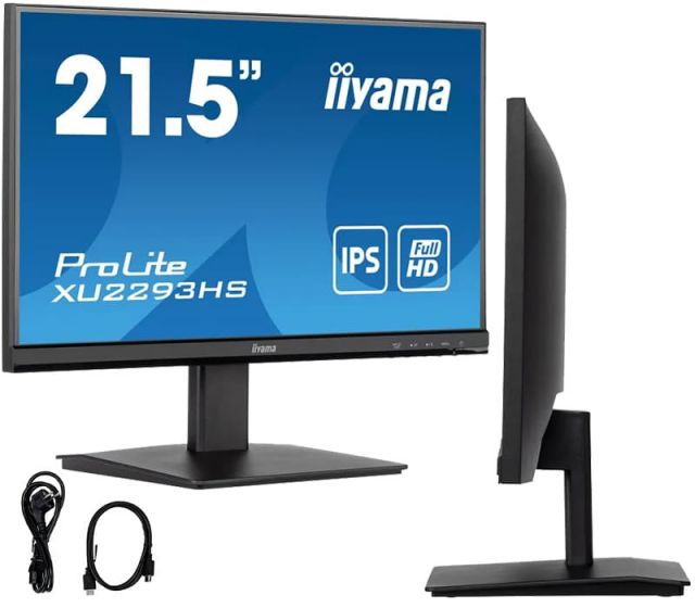 Monitor iiyama ProLite XU2293HS-B5 22" IPS FHD /HDMI, DisplayPort/ 3ms 75Hz FlickerFree BLR