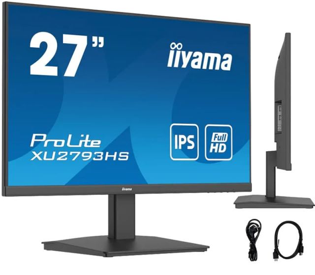 Monitor iiyama ProLite XU2793HS-B5 27" IPS LED 4ms 75Hz /HDMI DP/ FlickerFree