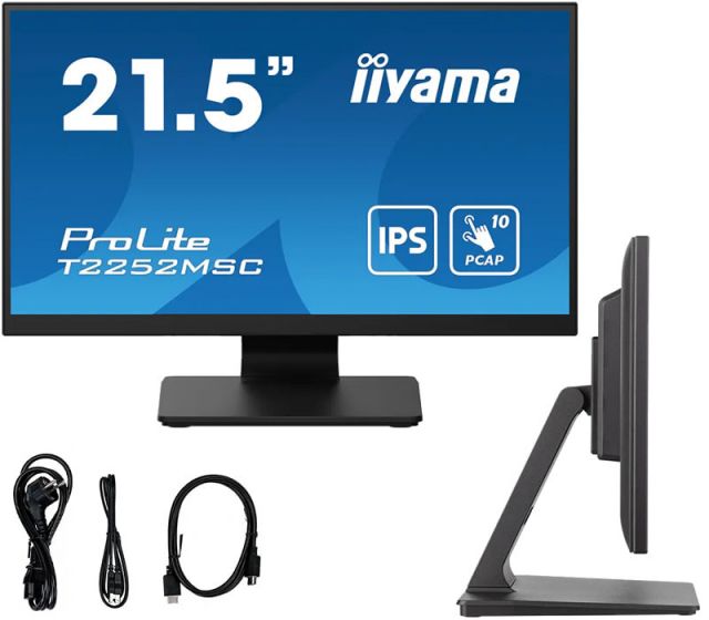 Dotykový monitor iiyama ProLite T2252MSC-B2 22'' FULL HD LED IPS /HDMI, DP/ Reproduktory