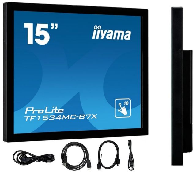 Dotykový monitor k montáži IIYAMA ProLite TF1534MC-B7X 15" OpenFrame 4:3 IP65