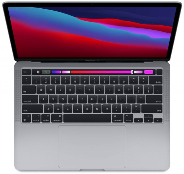 Apple MacBook Pro 13",M1 chip with 8-core CPU and 8-core GPU, 256GB SSD,8GB RAM - Space Grey