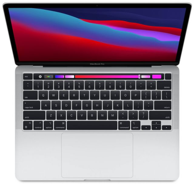 Apple MacBook Pro 13",M1 chip with 8-core CPU and 8-core GPU, 256GB SSD,8GB RAM - Silver