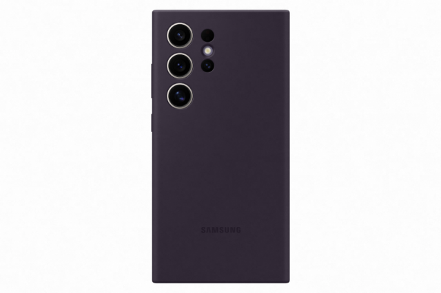 Silikonový zadní kryt pro Samsung Galaxy S24 Ultra EF-PS928TEEGWW tmavě fialový
