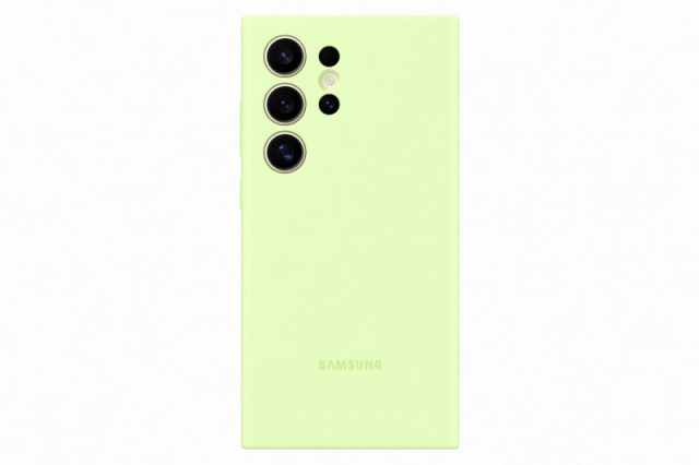 Silikonový zadní kryt pro Samsung Galaxy S24 Ultra EF-PS928TGEGWW světle zelený