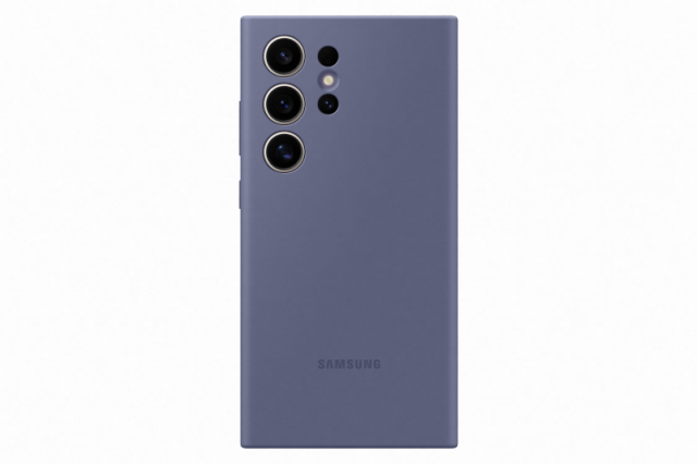 Silikonový zadní kryt pro Samsung Galaxy S24 Ultra EF-PS928TVEGWW fialový