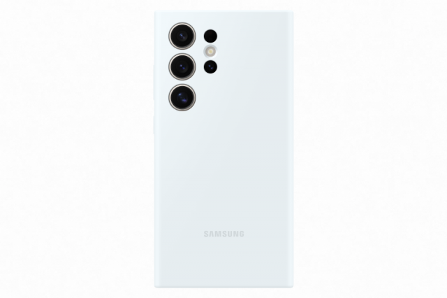 Silikonový zadní kryt pro Samsung Galaxy S24 Ultra EF-PS928TWEGWW bílý