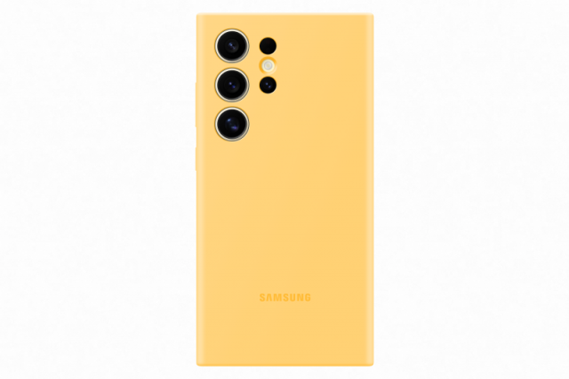 Silikonový zadní kryt pro Samsung Galaxy S24 Ultra EF-PS928TYEGWW žlutý
