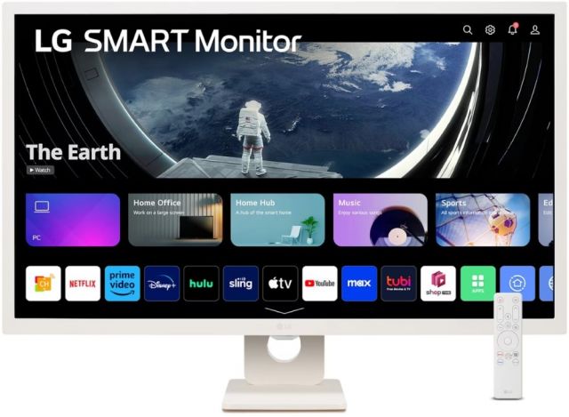LG smart monitor 32SR50F-W s webOS 31,5" / IPS / 1920x1080/ 250cd/m2 / 8ms / 2x HDMI /2x USB/repro/bílý