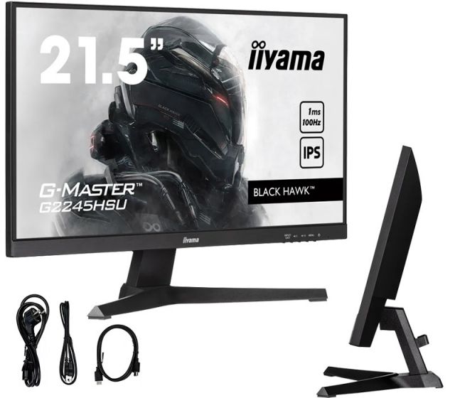 Monitor iiyama G-Master G2245HSU-B1 Black Hawk 22" IPS LED 100Hz 1ms /HDMI DisplayPort/ hub USB FlickerFree