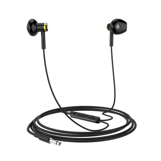 Sluchátka Hoco Canorous Wire Control Earphones for 3,5 mm Jack (HIFI sound quality) Black