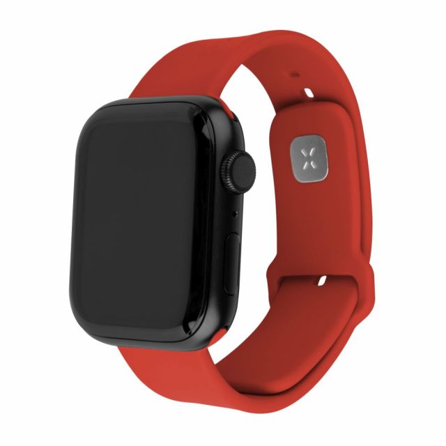 Set silikonových řemínků FIXED Silicone Sporty Strap pro Apple Watch 38/40/41mm, červený