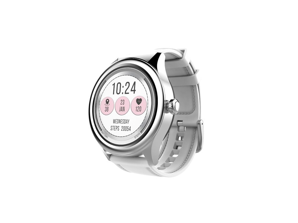Chytré hodinky CARNEO Prime GTR - dámské / stříbrné
