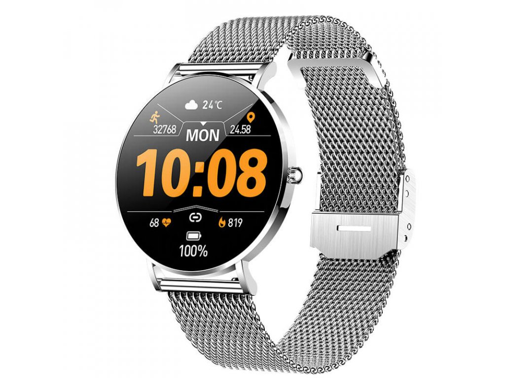 Chytré hodinky Carneo Phoenix HR+ stříbrné