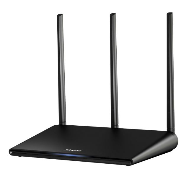 STRONG dvoupásmový router 750/ Wi-Fi standard 802.11a/b/g/n/ac/ 750 Mbit/s/ 2,4GHz a 5GHz/ 4x LAN/ 1x WAN/ 1x USB/ černý