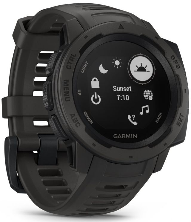 GARMIN chytré GPS hodinky Instinct Graphite Optic
