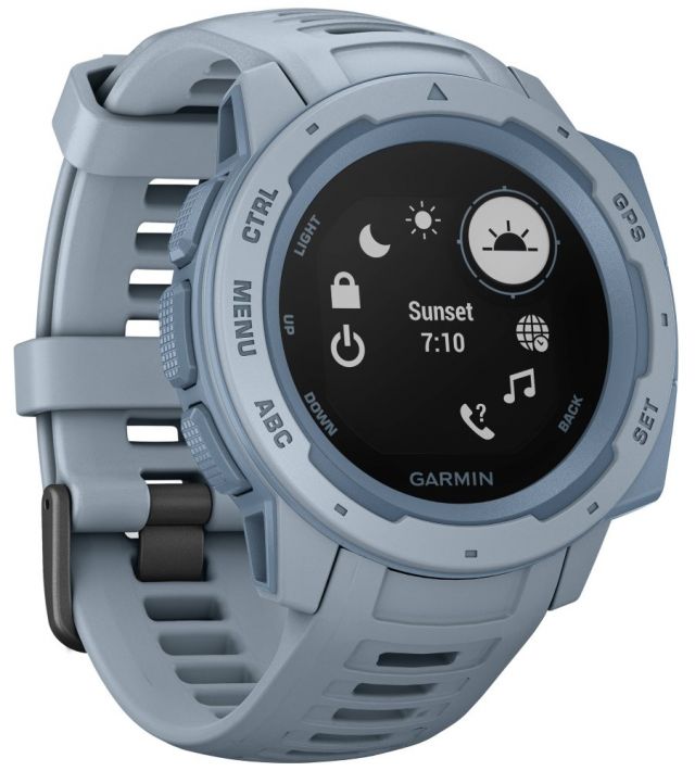 GARMIN chytré GPS hodinky Instinct Light Blue Optic