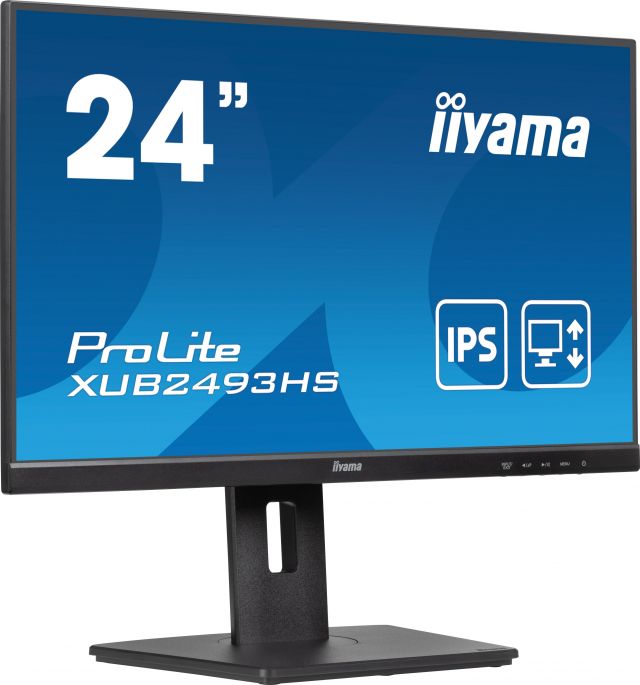 Monitor iiyama ProLite XUB2493HS-B6 24" IPS LED 0,5ms 100hz /HDMI DP/ FlickerFree FreeSync HAS