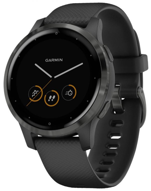 GARMIN chytré sportovní GPS hodinky vívoactive4S Gray/Black Band