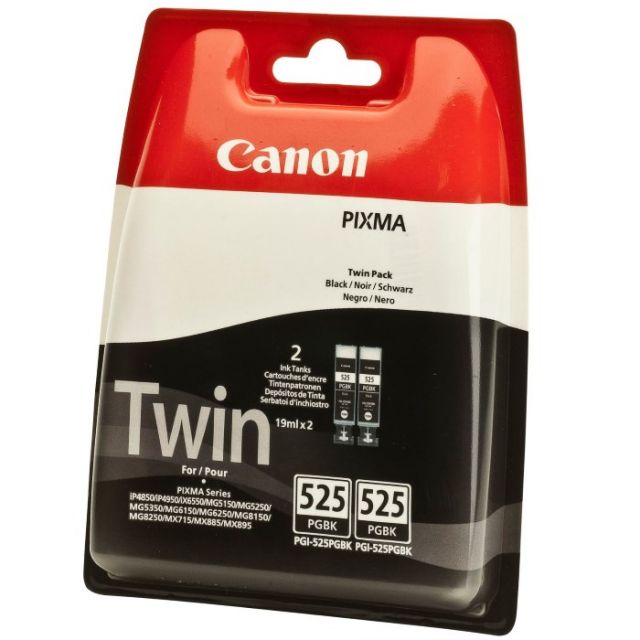 Canon inkoustová náplň PGI-525Bk/ 2ks v balení/ Černá