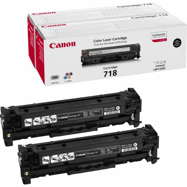 Canon toner CRG-718BK 2-pack/ LBP-7200/ 7660/ 7680/ MF-80x0/ MF724 / Černé