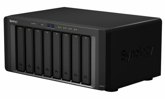 Synology DS1817 8x SATA HDD, Quad Core 1.7GHz, 4GB RAM, 2x GLAN, 2x 10Gb T-LAN, 2x USB3.0, 2x eSATA