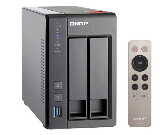 QNAP TS-251+-2G 2-bay, 2.42GHz, 2GB RAM, 1x HDMI, 2x LAN, 2x SATA