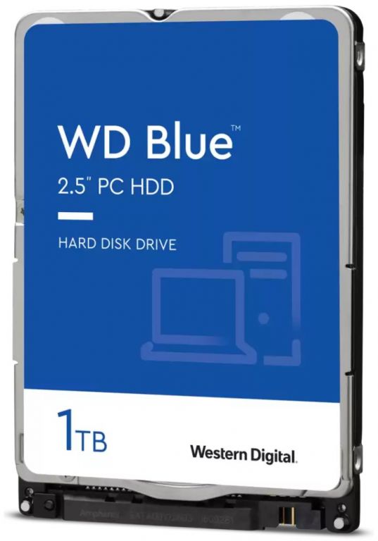 WD BLUE 1TB / WD10SPZX / SATA 6Gb/s / Interní 2,5" / 5400rpm / 128MB