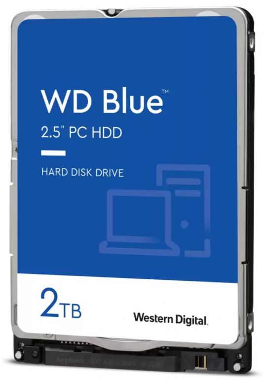 WD BLUE 2TB / WD20SPZX / SATA 6Gb/s / Interní 2,5" / 5400rpm / 128MB