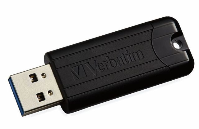 VERBATIM Flash disk Store 'n' Go PinStripe/ 64GB/ USB 3.0/ černá