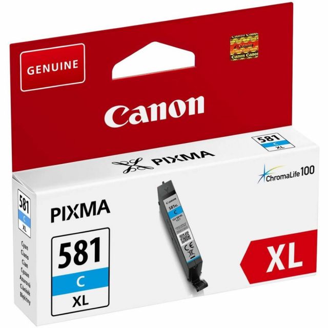 Canon originální inkoustová náplň CLI-581C XL/ cyan/ 8,3ml/ pro Canon PIXMA TR7550,TR8550,TS6150,TS6151....