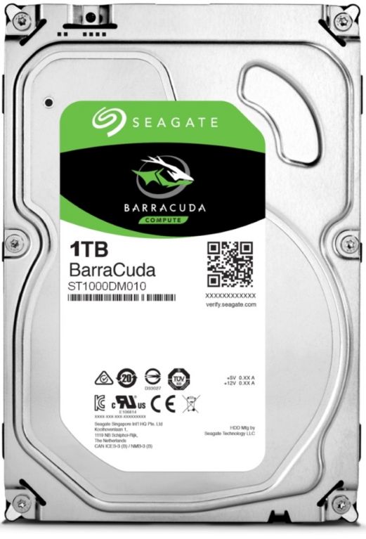 Seagate BarraCuda 1TB HDD / ST1000DM010 / Interní 3,5" / 7200 rpm / SATA 6Gb/s / 64MB