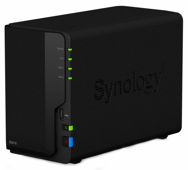 Synology DS218 2x SATA 3,5", 2GB DDR4, 2x USB 3.0, 1x Gb LAN