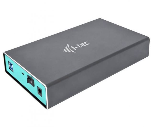 i-tec externí box pro HDD MYSAFE/ 3,5" SATA/ SSD/ USB 3.0/ šedý