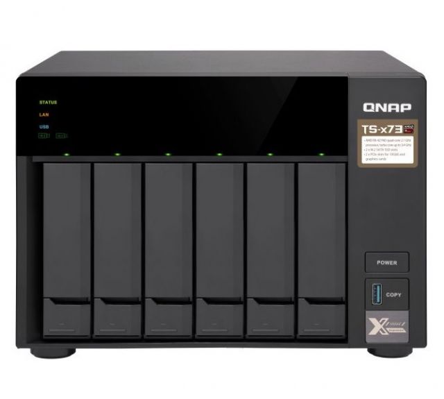 QNAP TS-673-4G 2,1GHz/4GBRAM/6xSATA/2xM.2/4xGbE/2xPCIe