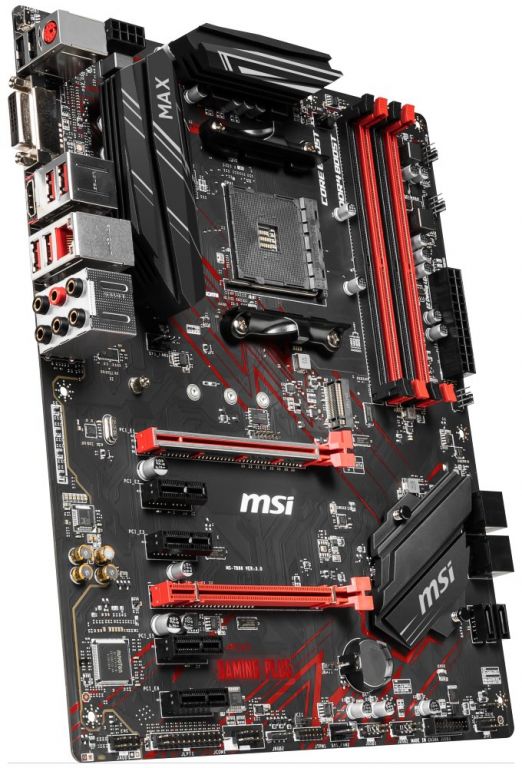 MSI B450 GAMING PLUS MAX / B450 / AM4 / 4x DDR4 DIMM / M.2 / DVI-D / HDMI / ATX