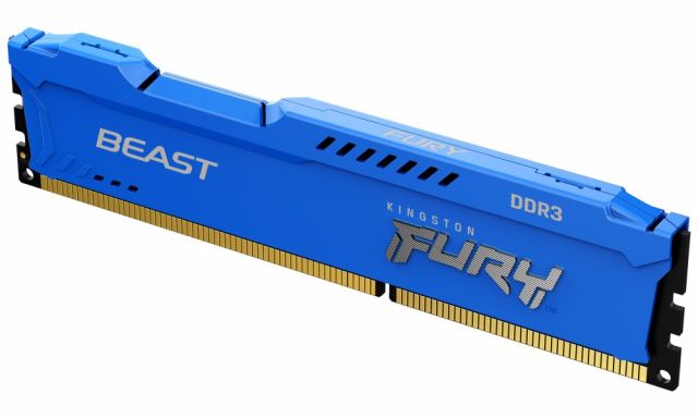 KINGSTON FURY Beast Blue 4GB DDR3 1600MHz / DIMM / CL10 /