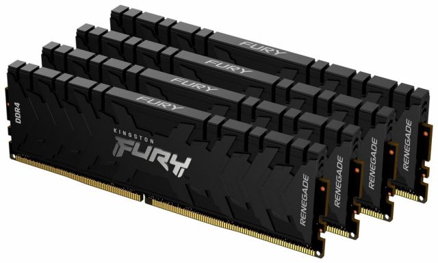 KINGSTON FURY Renegade Black 32GB DDR4 3000MHz / CL15 / DIMM KIT 4x 8GB
