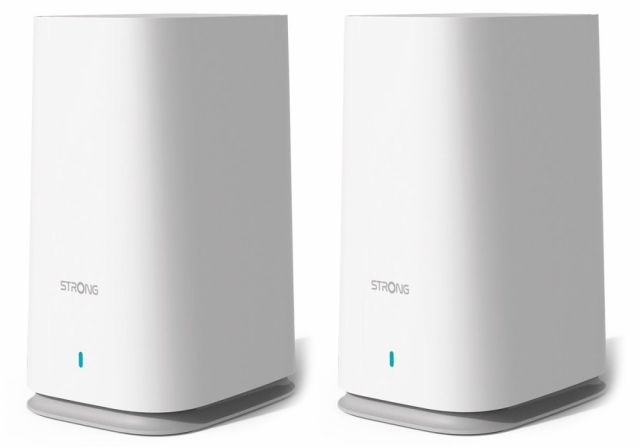 STRONG sada 2 ATRIA Wi-Fi Mesh Home Kit 2100/ Wi-Fi 802.11a/b/g/n/ac/ 2100 Mbit/s/ 2,4GHz a 5GHz/ 2x LAN/ bílý