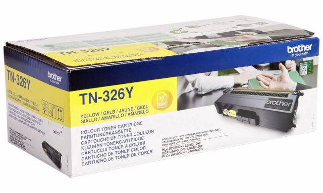 BROTHER tonerová kazeta TN-326Y/ DCP-L8400,L8450/ HL-L8250,L8350/ MFC-L8650,L8850/ 3500 stránek/ žlutý