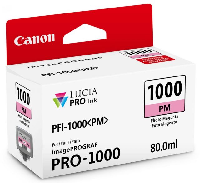 Canon inkoustová náplň PFI-1000 (photo magenta, 80ml) pro Canon imagePROGRAF PRO-1000