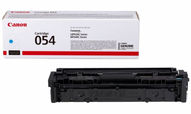Canon originální toner 054C (azurový, 1200str.) pro Canon i-SENSYS LBP621Cw, 623Cdw, MF641Cw, 643Cdw, 645Cx